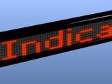 Letrero electrnico de texto pasante Indicart L130