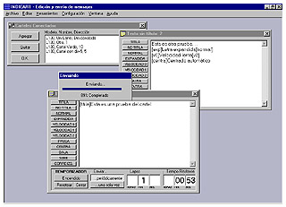 Vista del software de programacin de carteles pasa-mensajes para PC